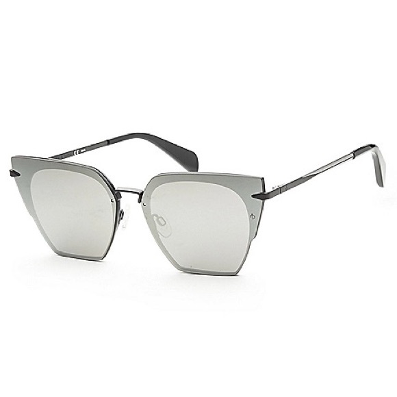 Rag & Bone Silver Mirrored Sunglasses - Cat Eye - Picture 1 of 10